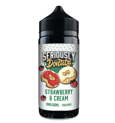 Strawberry and Cream Seriously Donuts Doozy Vape - 100ml