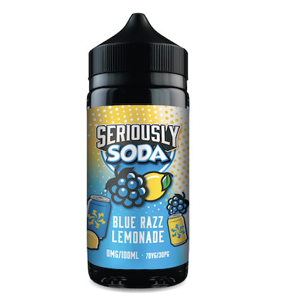 Blue Razz Lemonade Seriously Soda Doozy Vape - 100ml