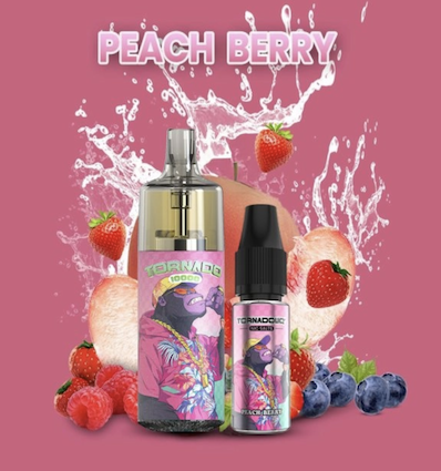 Puff Tornado 10000 Peach Berry