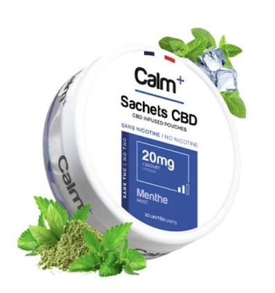 Pouches CBD Menthe - CALM+