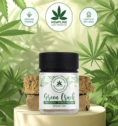 Green Crack CBD Resin Hempline - 10 grams