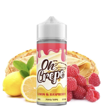 Lemon & Raspberry Oh Crepe VapeIQ - 100ml