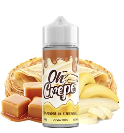 Banana & Caramel Oh Crepe VapeIQ - 100ml