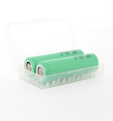 Pack di 2 Batterie 18650 SAMSUNG 25R + custodia