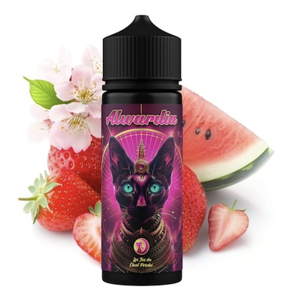 E-liquide Alwardia Les Jus du Chat Perch - 100ml - fraise pastque