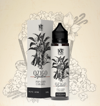 E-liquide Ozigo Signature Cloud Vapor - 50ml - popcorn caramel