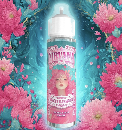 E-liquide Sweet Harmony Nirvana - 50ml - barbe  papa fraise
