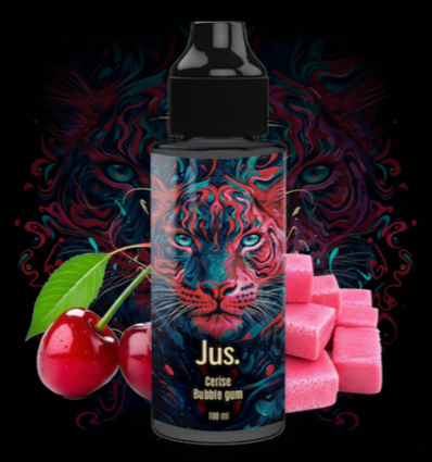 Cerise Bubble Gum Jus. - 100ml