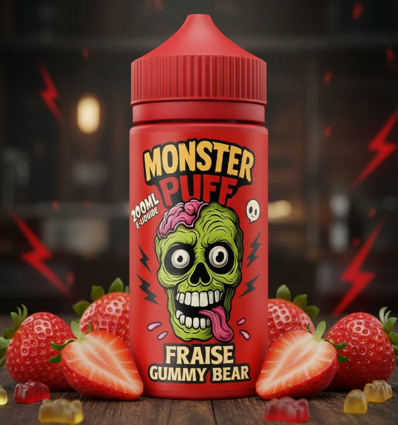 Fraise Gummy Bear Monster Puff - 200ml