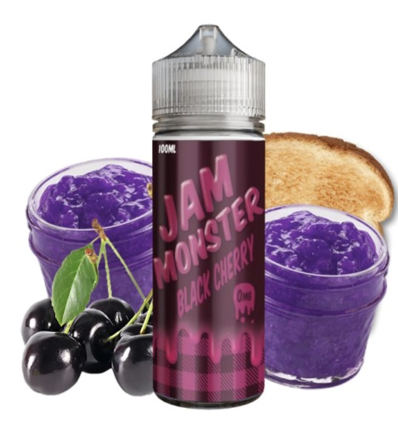 E-liquide Black Cherry Jam Monster - 100ml - toast confiture cerise
