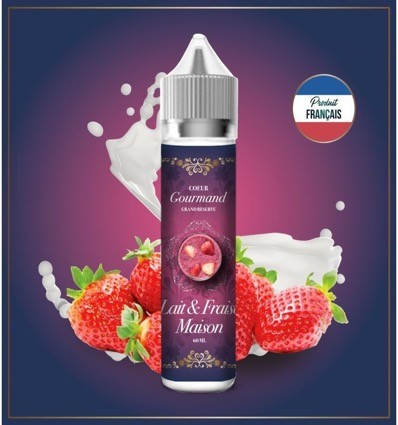 Lait et Fraise Maison Coeur Gourmand Grand Réserve - 50ml