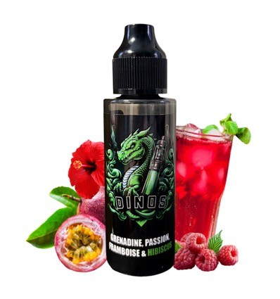 Grenadine Passion Framboise Hibiscus Dinos - 100ml