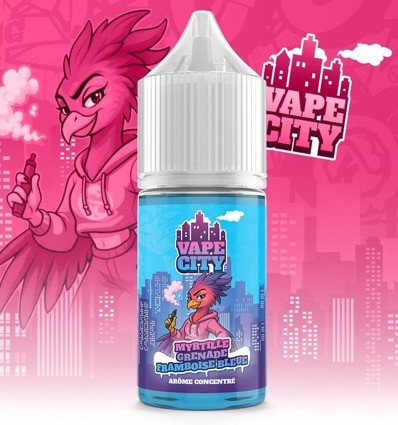 Concentré Myrtille Grenade Framboise Bleue Vape City - 30ml