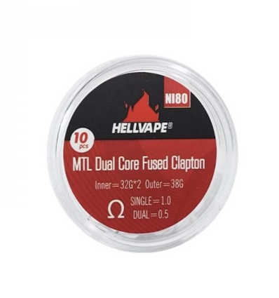 NI80 MTL Dual Core Fused Claptons Coils 1.0 - Hellvape