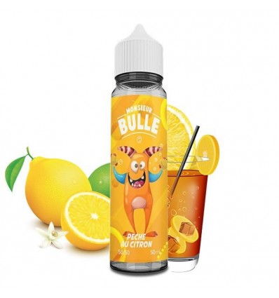 Pêche au Citron Monsieur Bulle Liquideo - 50ml