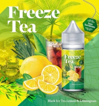 Black Ice Tea Lemon & Lemongrass Freeze Tea Concentrate - 30ml