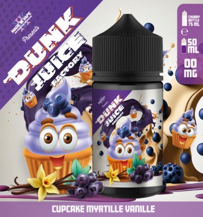 Cupcake Myrtille Vanille Dunk Juice Factory - 50ml